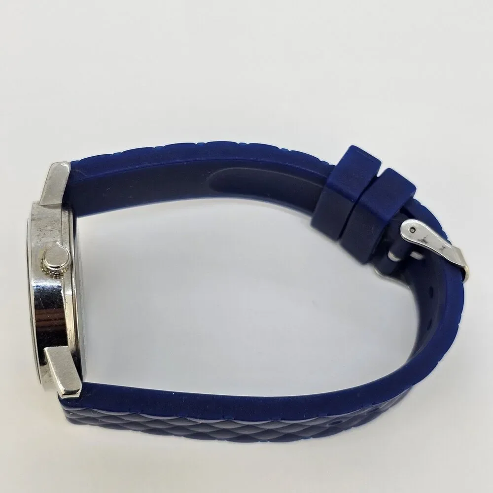 NY &‎ C Women's Watch 35MM Blue Dial Blue Plastic Bands New Battery